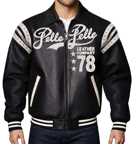 Pelle Pelle 78 Vintage Black Leather Jacket - Vox Leather