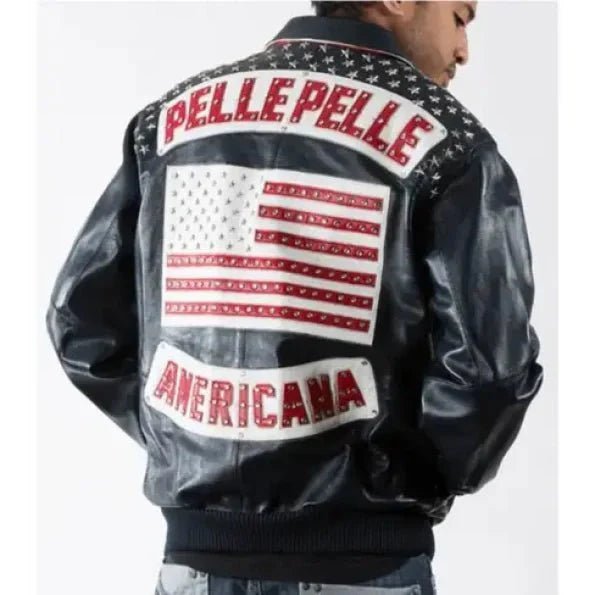 Pelle Pelle American Black Leather Jacket | Pelle Pelle | PURE LEATHER JACKET - Vox Leather