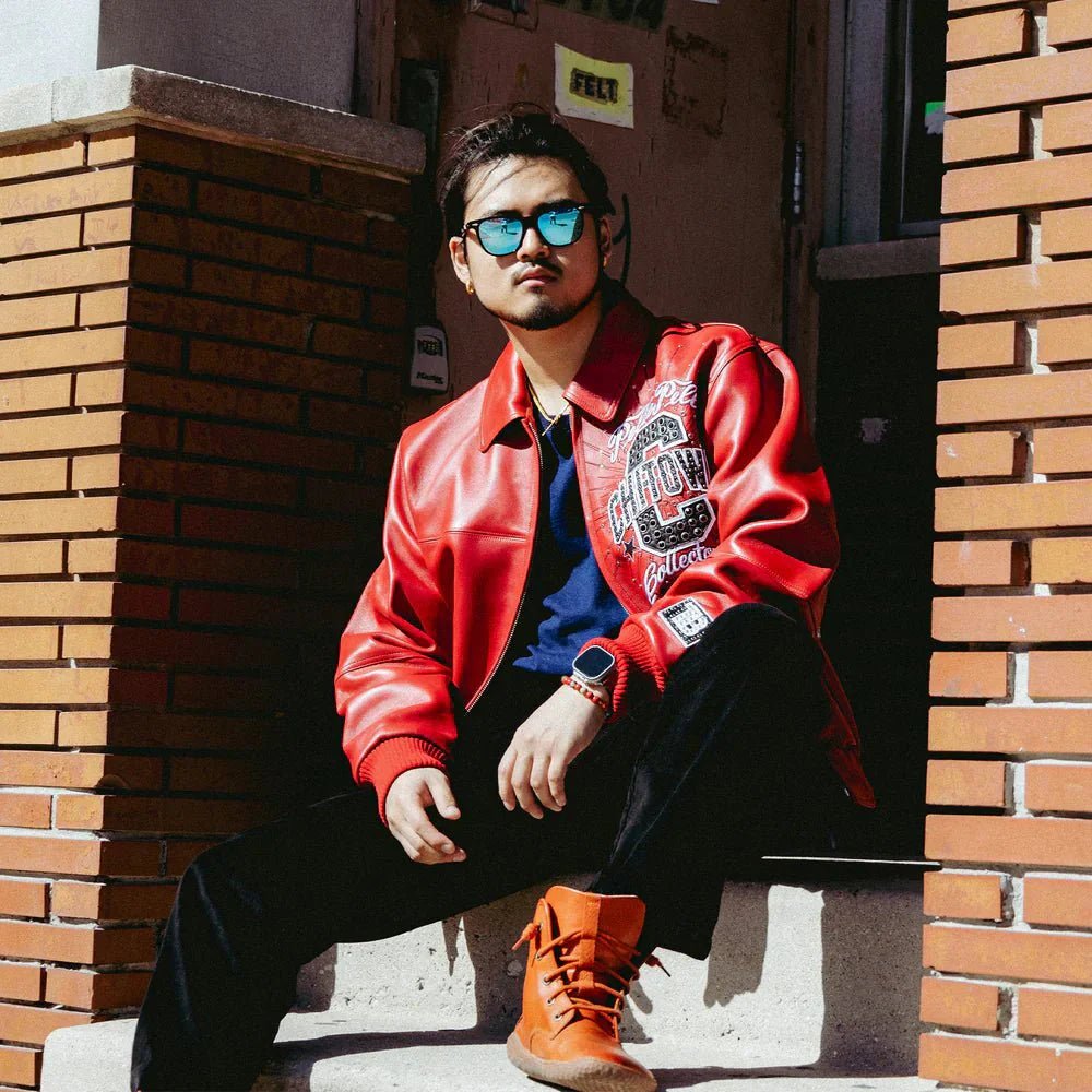 Pelle Pelle Chi-Town Red Leather Jacket - Vox Leather