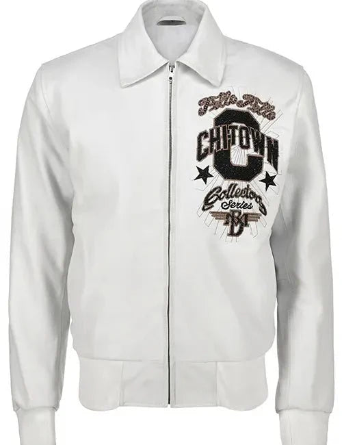 Pelle Pelle Chi-Town White Leather Jacket - Vox Leather