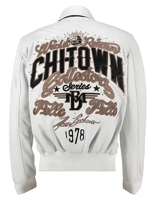 Pelle Pelle Chi-Town White Leather Jacket - Vox Leather
