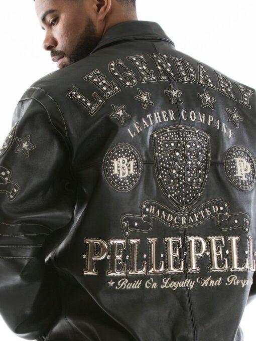 Pelle Pelle Legendary Black Stud Men Jacket - Vox Leather