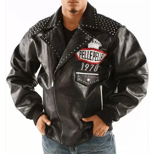 Pelle Pelle Lethal 78 Men’s Black Pure Leather Jacket - Vox Leather