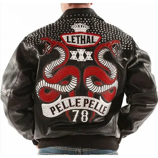 Pelle Pelle Lethal 78 Men’s Black Pure Leather Jacket - Vox Leather