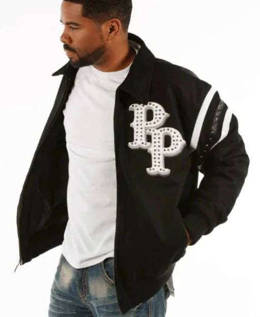 Pelle Pelle Mens Black Detroit City Jacket - Rare Leather