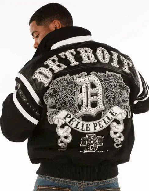 Pelle Pelle Mens Black Detroit City Jacket - Vox Leather