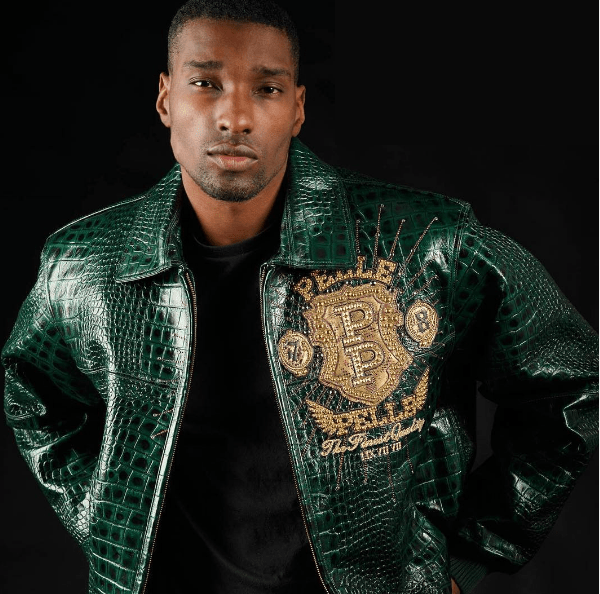 Pelle Pelle Mens Eye On The Prize Green Leather Jacket - Rare Leather