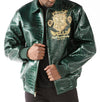 Pelle Pelle Mens Eye On The Prize Green Leather Jacket - Rare Leather