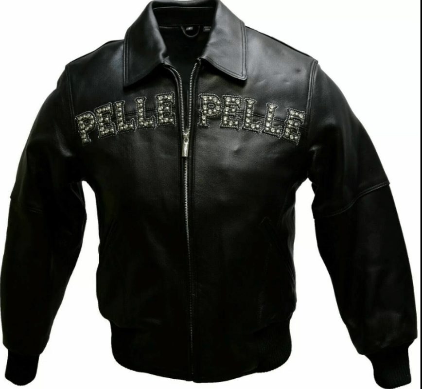 Pelle Pelle Pride Studded Black Jacket - Vox Leather