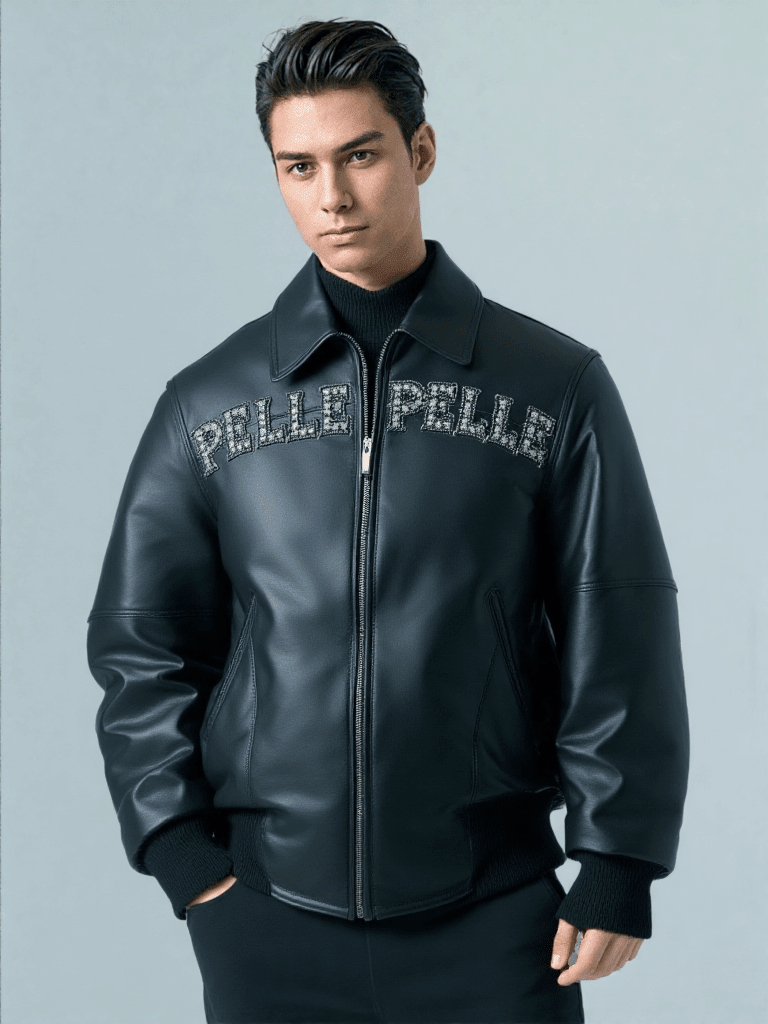 Pelle Pelle Pride Studded Black Jacket - Vox Leather