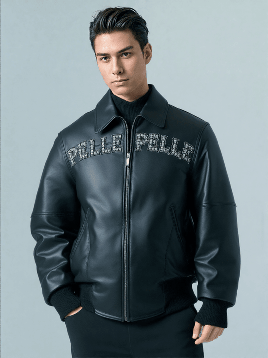 Pelle Pelle Pride Studded Black Jacket - Vox Leather