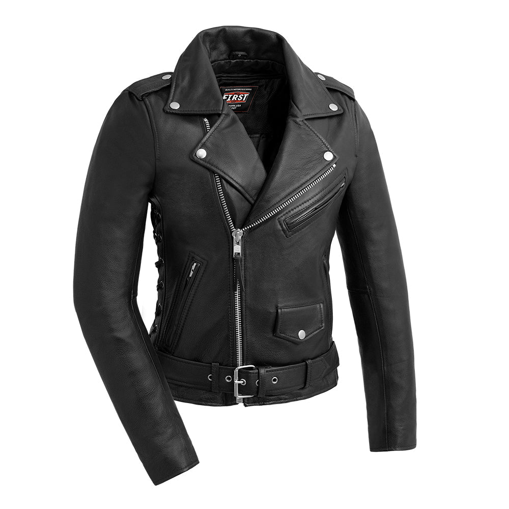 Popstar Women's Motorcycle Leather Jacket - Vox Leather