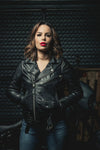 Popstar Women's Motorcycle Leather Jacket - Vox Leather