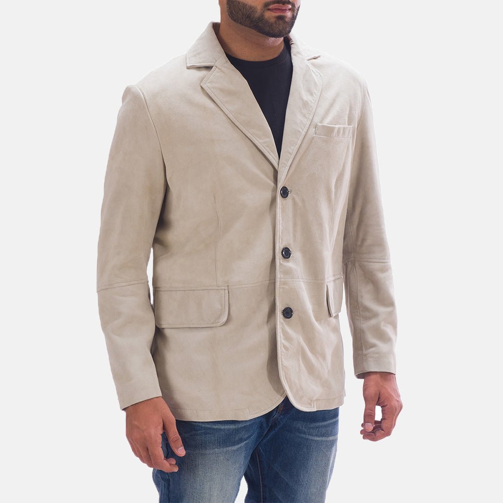 Professor By Day Suede Blazer - Vox Leather