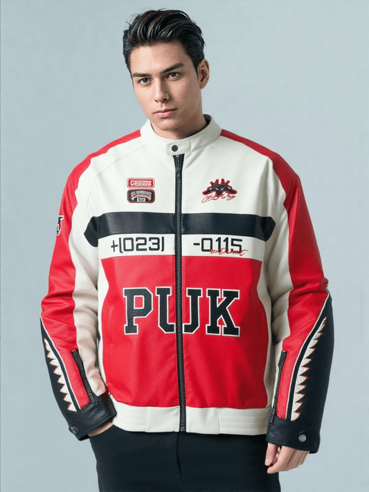 Puk Leather Vintage Racing Jacket - Rare Leather Order Now !!