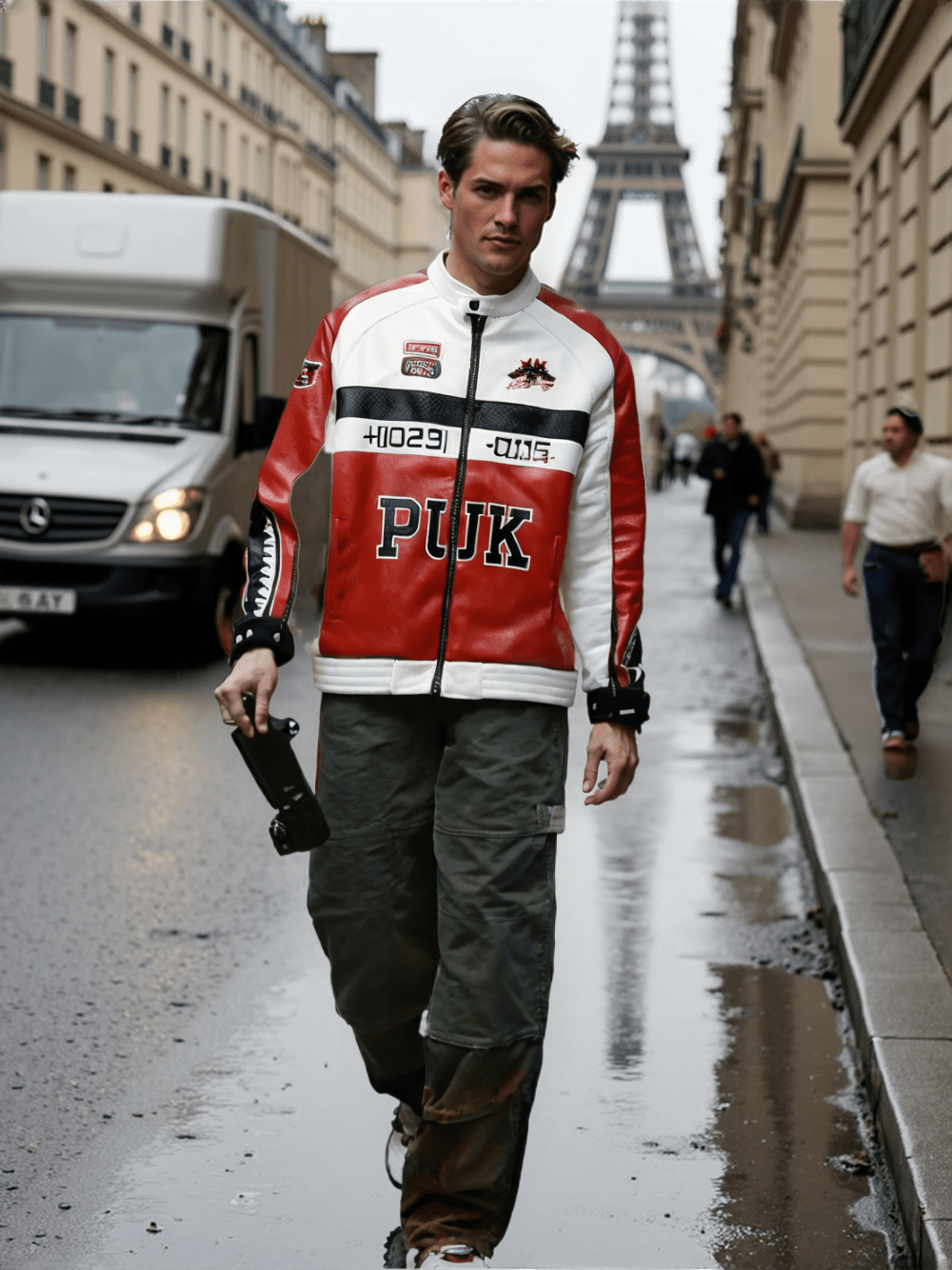 Puk Leather Vintage Racing Jacket - Rare Leather Order Now !!