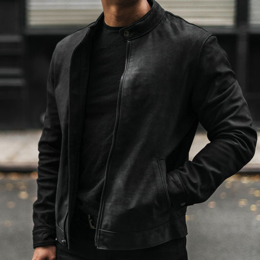 Racer Jacket | Black Matte - Vox Leather
