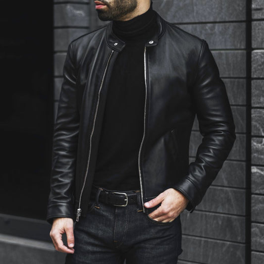 Racer Jacket | Black - Vox Leather