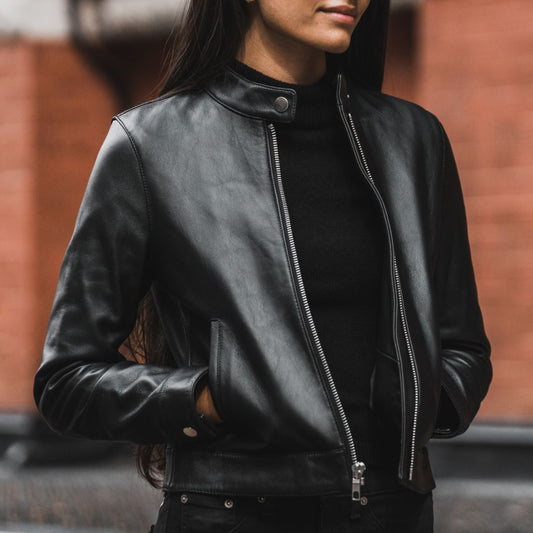 Racer Jacket | Black - Vox Leather