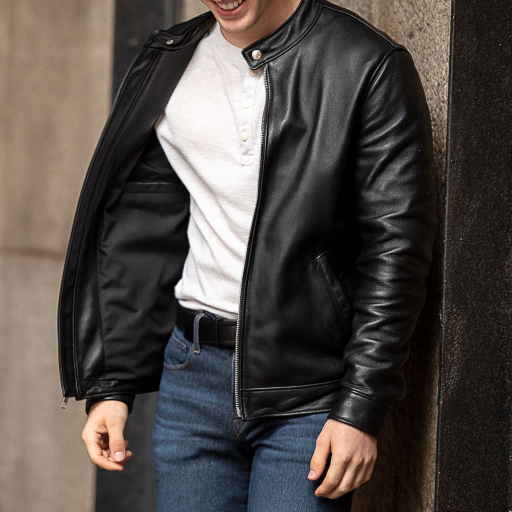 Racer Jacket | Black - Vox Leather