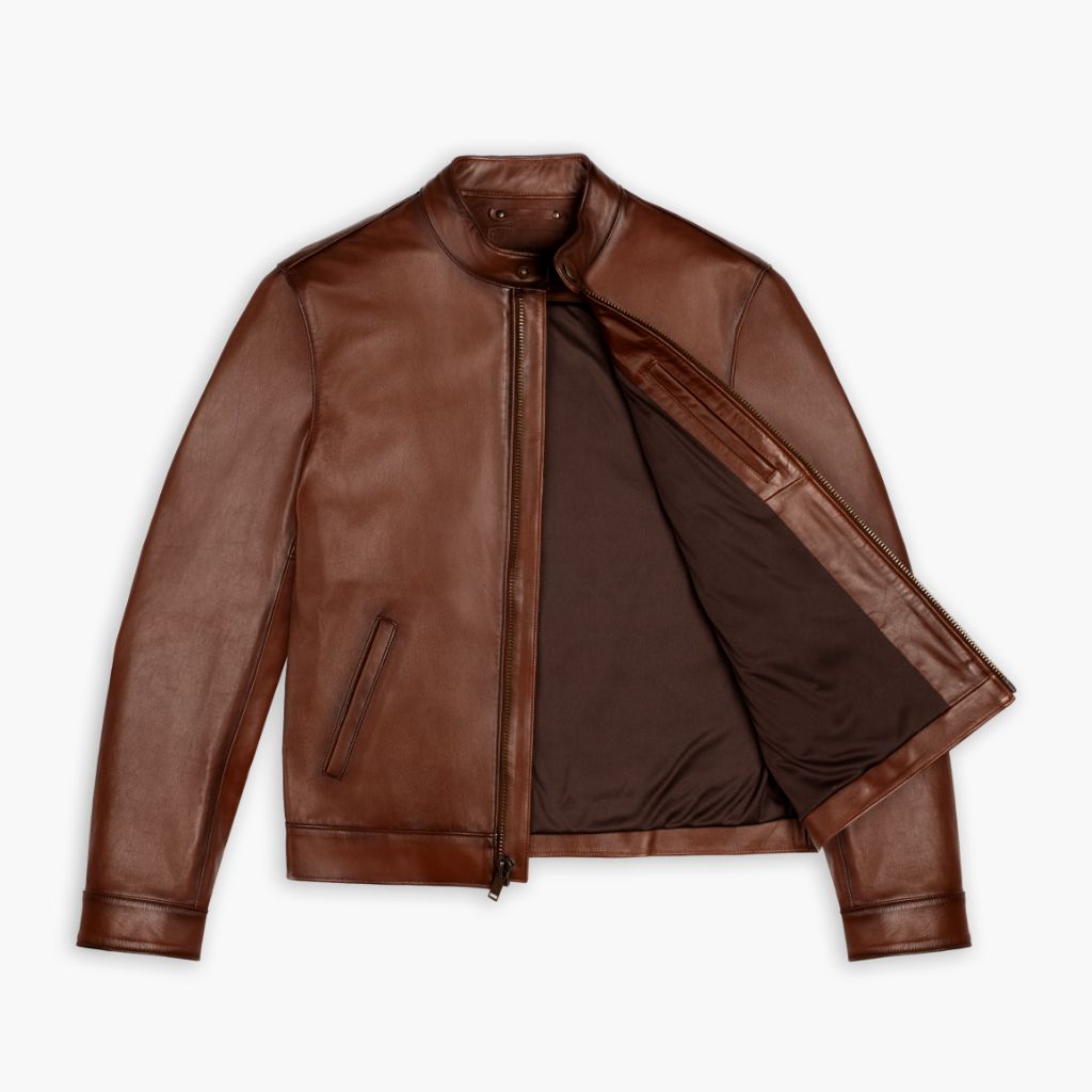 Racer Jacket | Brandy - Rare Leather