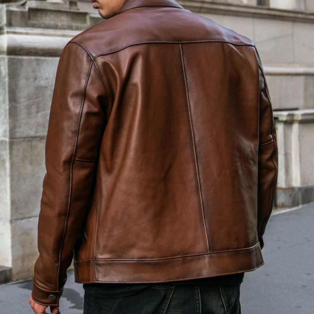Racer Jacket | Brandy - Rare Leather