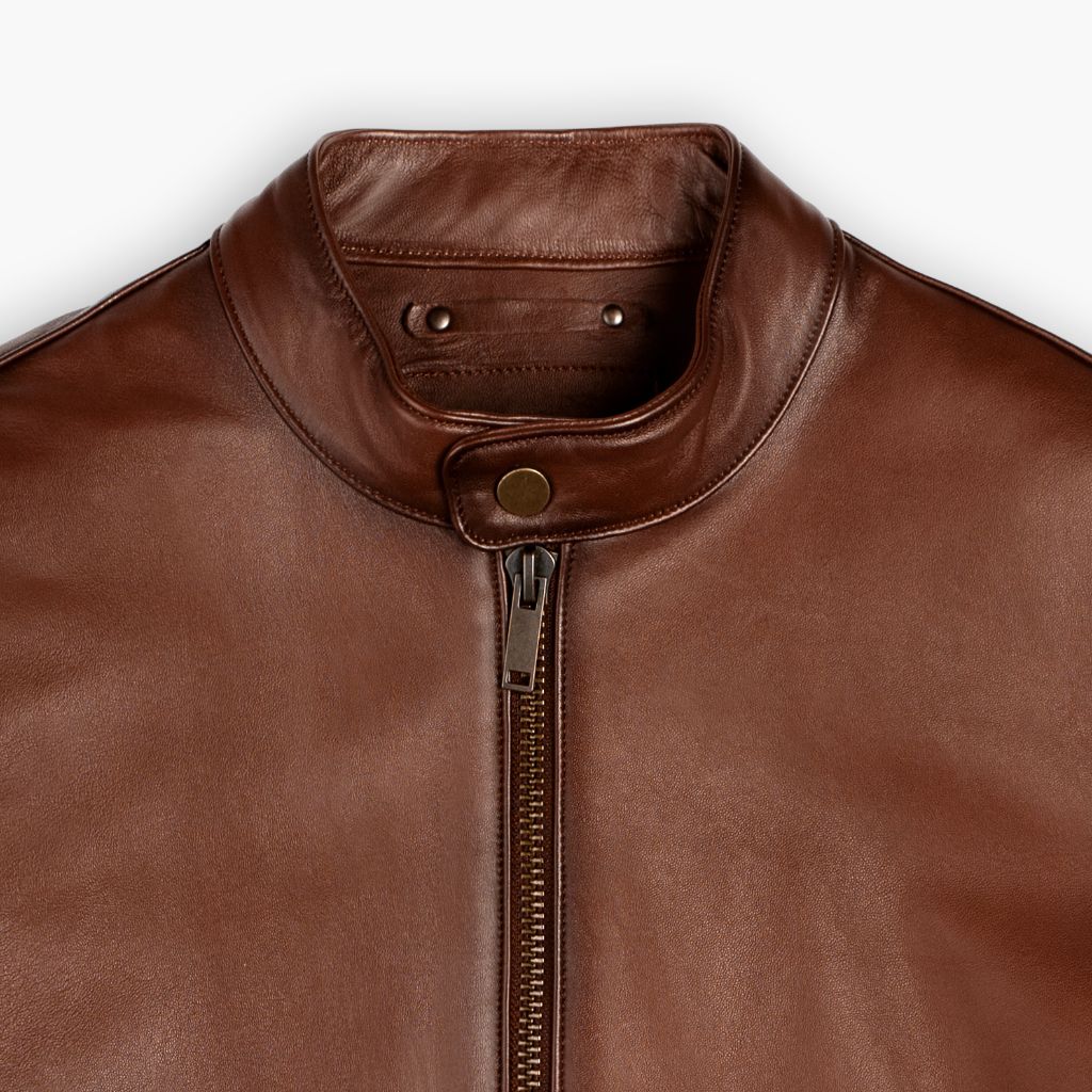 Racer Jacket | Brandy - Rare Leather