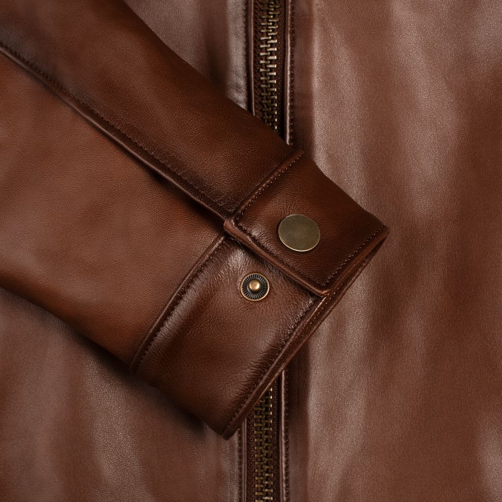 Racer Jacket | Brandy - Rare Leather