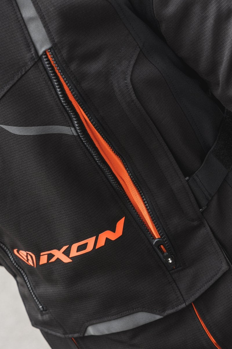 Ragnar - Adventure Touring Jacket (Black/Grey/Red) - Vox Leather