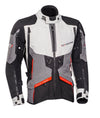 Ragnar - Adventure Touring Jacket (Black/Grey/Red) - Vox Leather