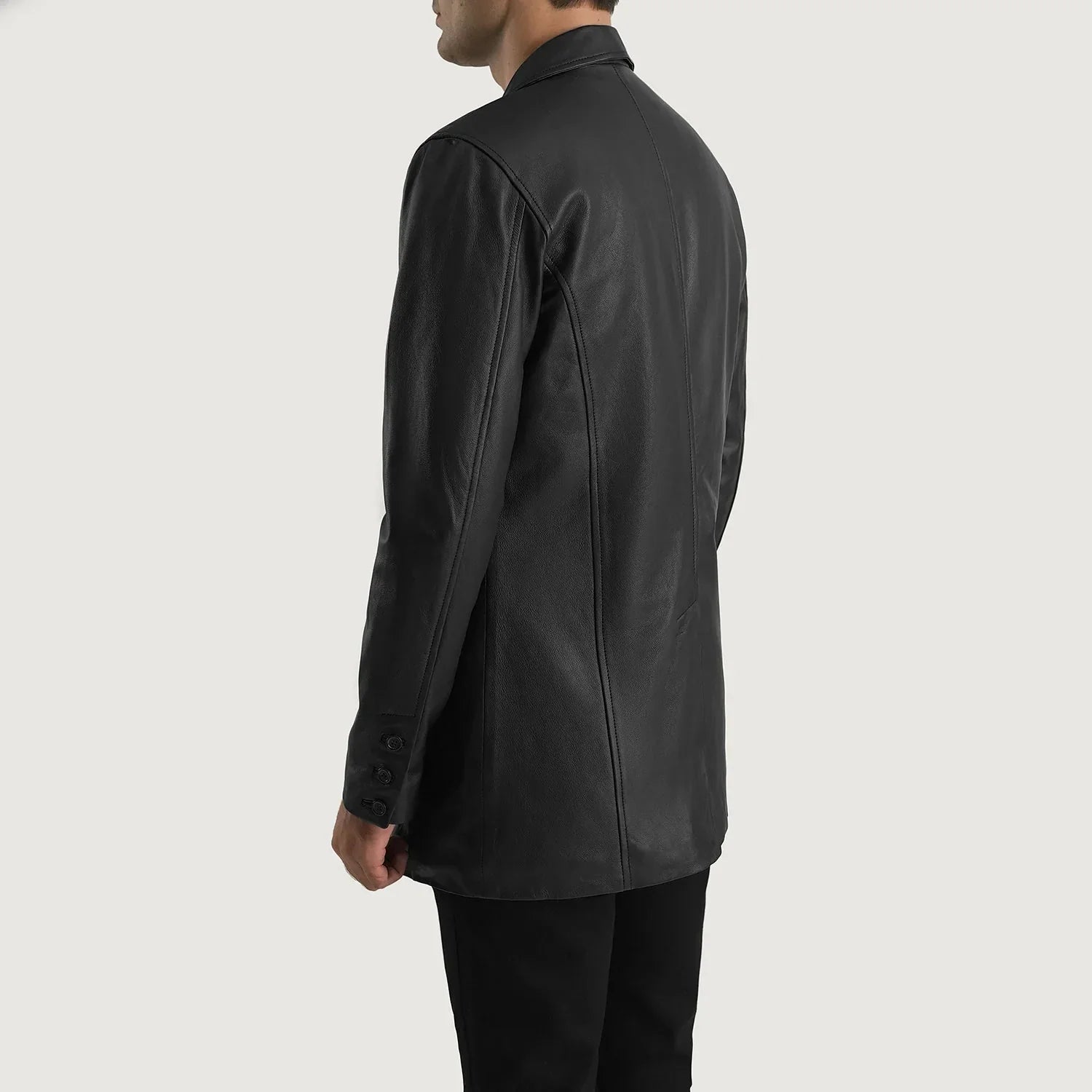 Ray Cutler Black Leather Blazer - Rare Leather
