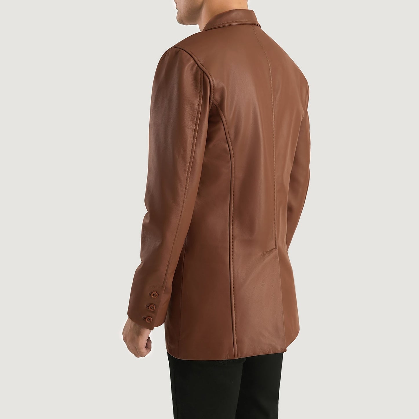 Ray Cutler Brown Leather Blazer - Rare Leather