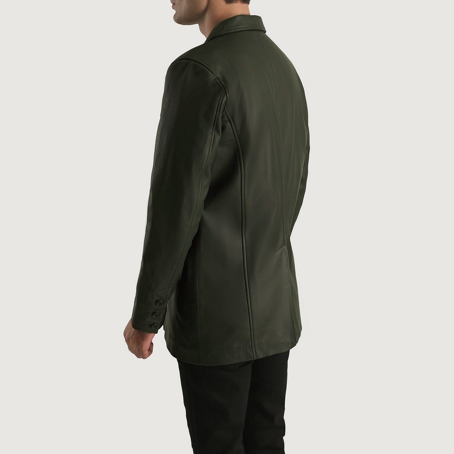 Ray Cutler Green Leather Blazer - Rare Leather
