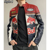 Red Bull Motorcycle Leather Jacket - Rare Leather