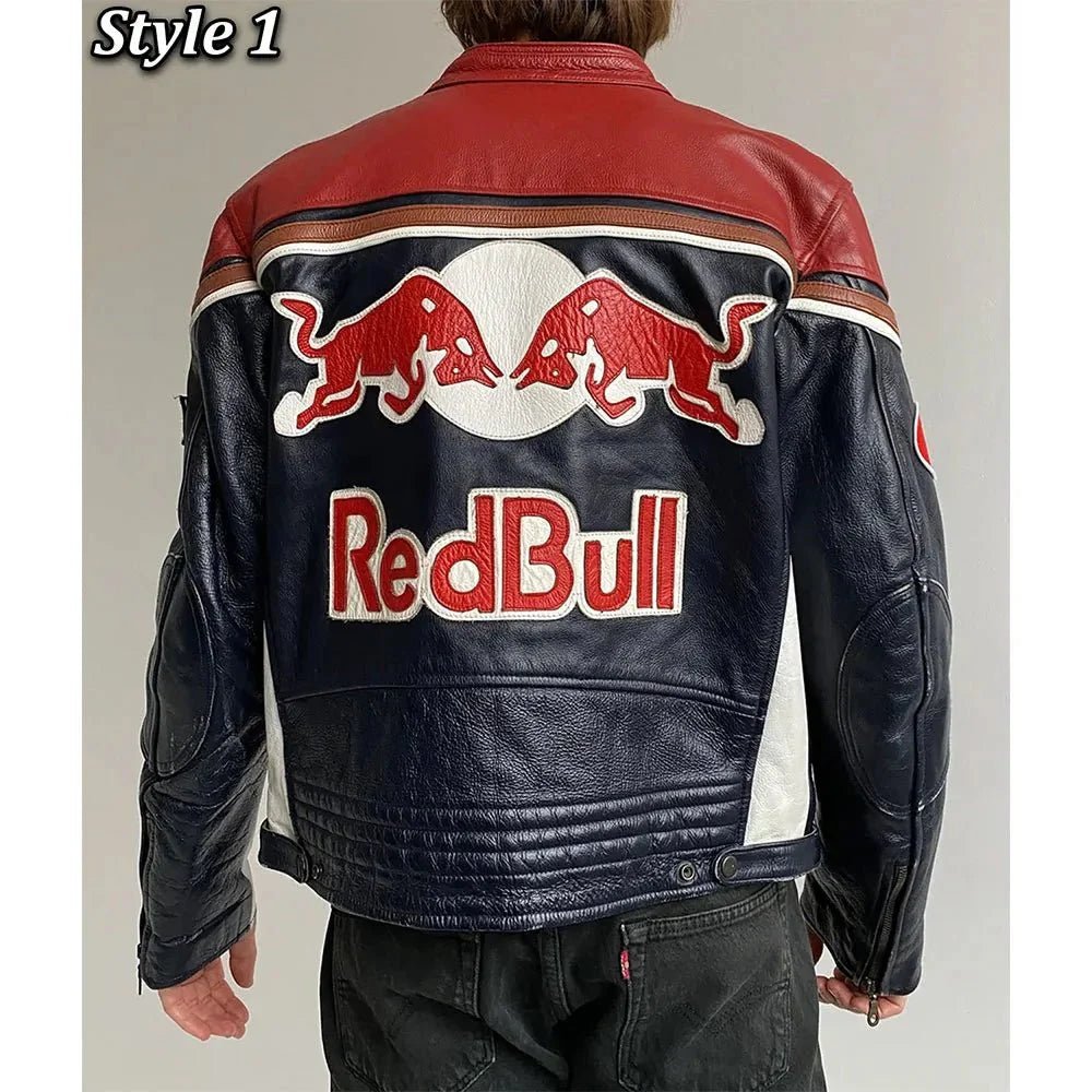 Red Bull Motorcycle Leather Jacket - Vox Leather