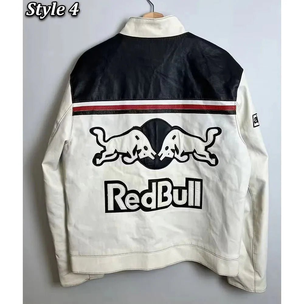 Red Bull Motorcycle Leather Jacket - Vox Leather
