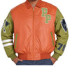 Renegades Orange Green Leather Jacket - Rare Leather Order Now !!