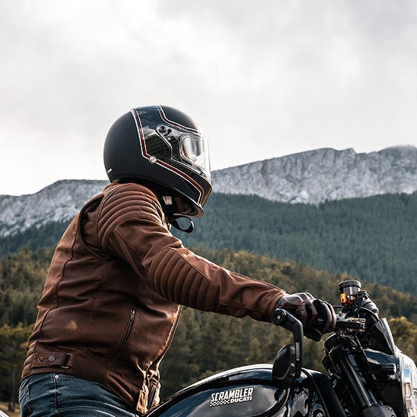 RICHA CHARLESTON LEATHER JACKET | BROWN - Vox Leather