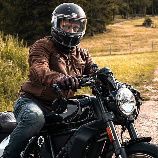 RICHA CHARLESTON LEATHER JACKET | BROWN - Vox Leather
