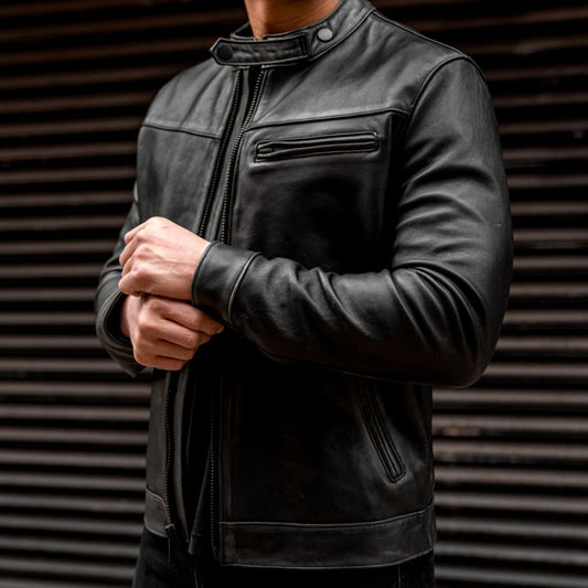 Roadster Jacket | Black Vintage - Vox Leather