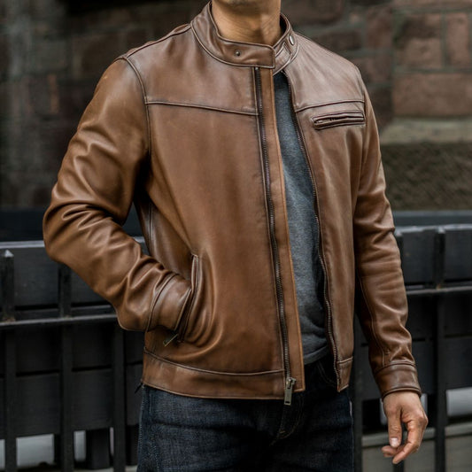 Roadster Jacket | Walnut - Vox Leather