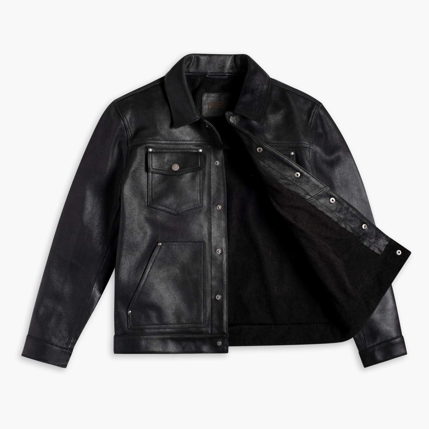 Roughout Cruiser Jacket | Black - Rare Leather