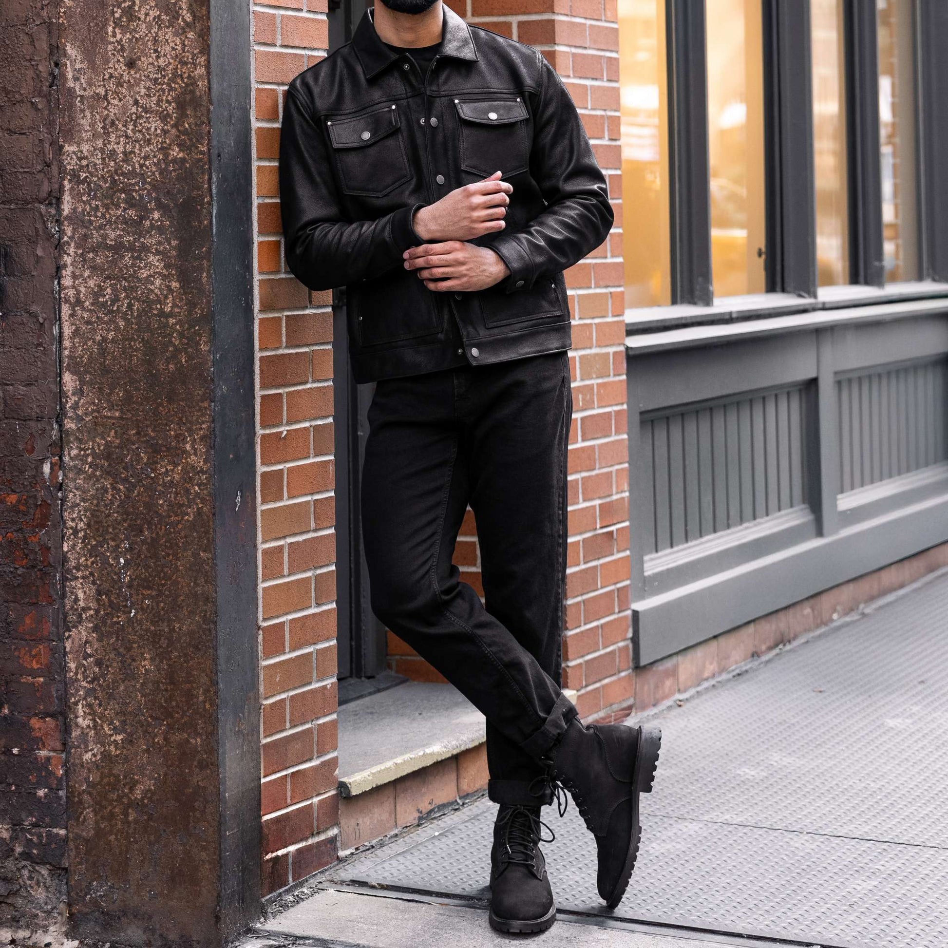 Roughout Cruiser Jacket | Black - Rare Leather
