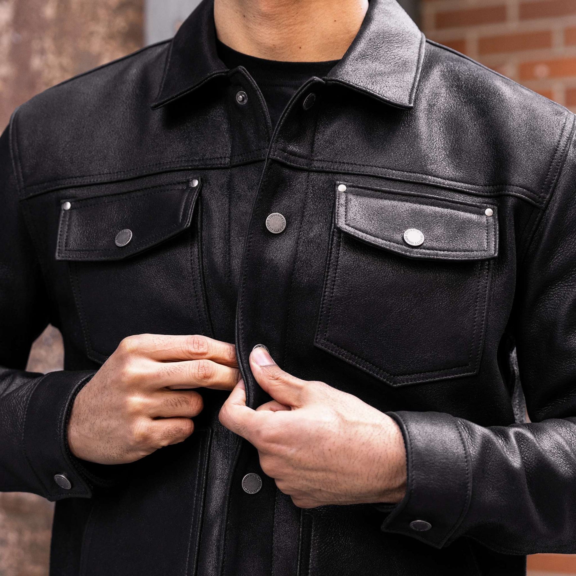 Roughout Cruiser Jacket | Black - Rare Leather