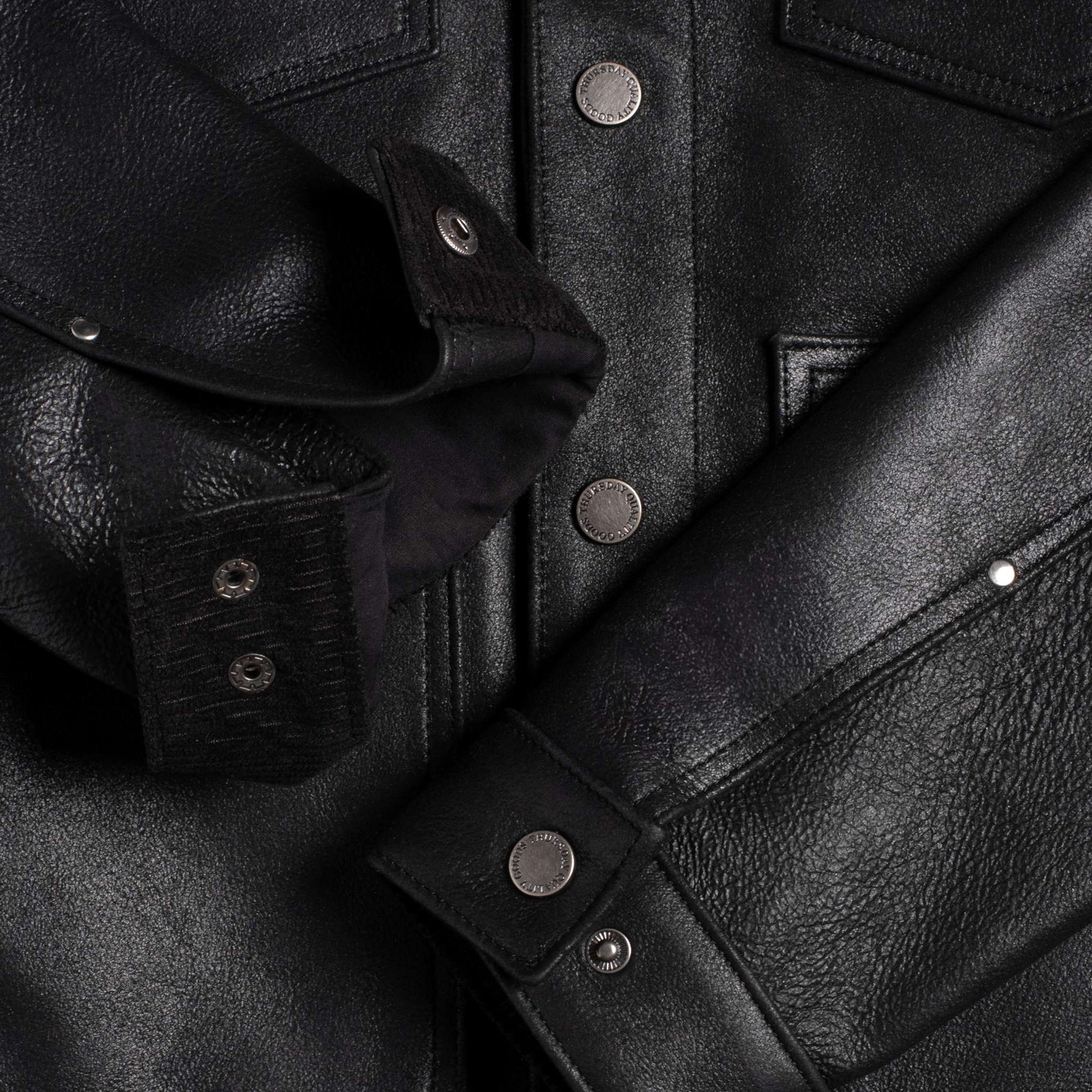 Roughout Cruiser Jacket | Black - Rare Leather