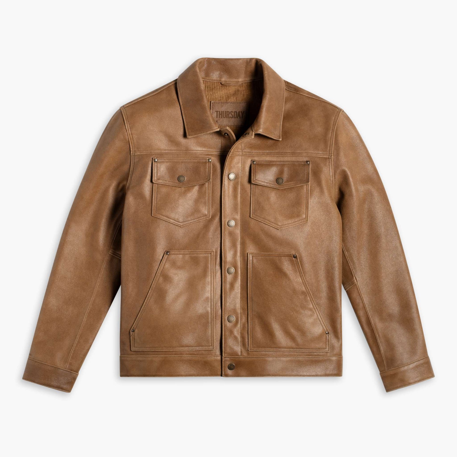 Roughout Cruiser Jacket | Natural - Rare Leather