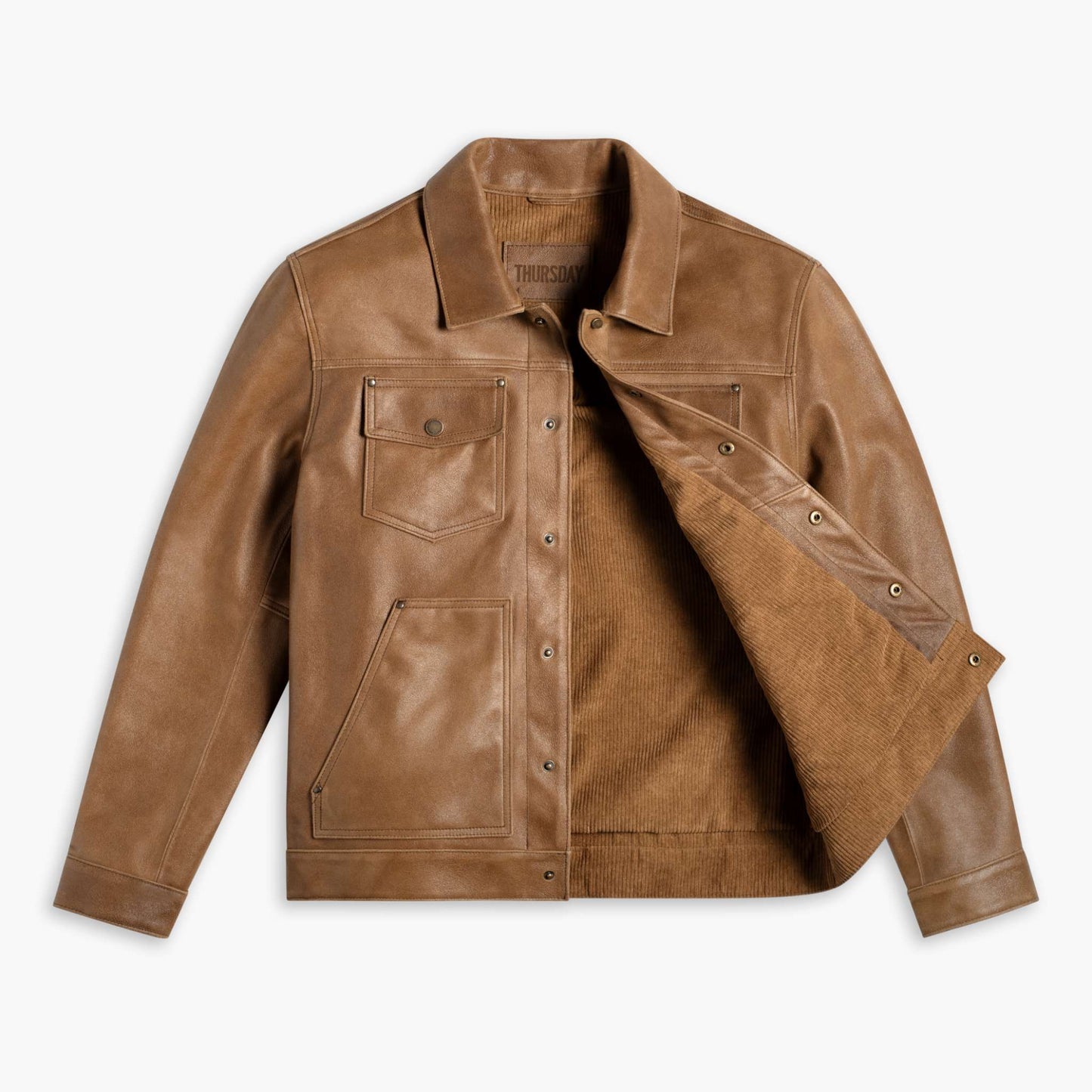 Roughout Cruiser Jacket | Natural - Rare Leather