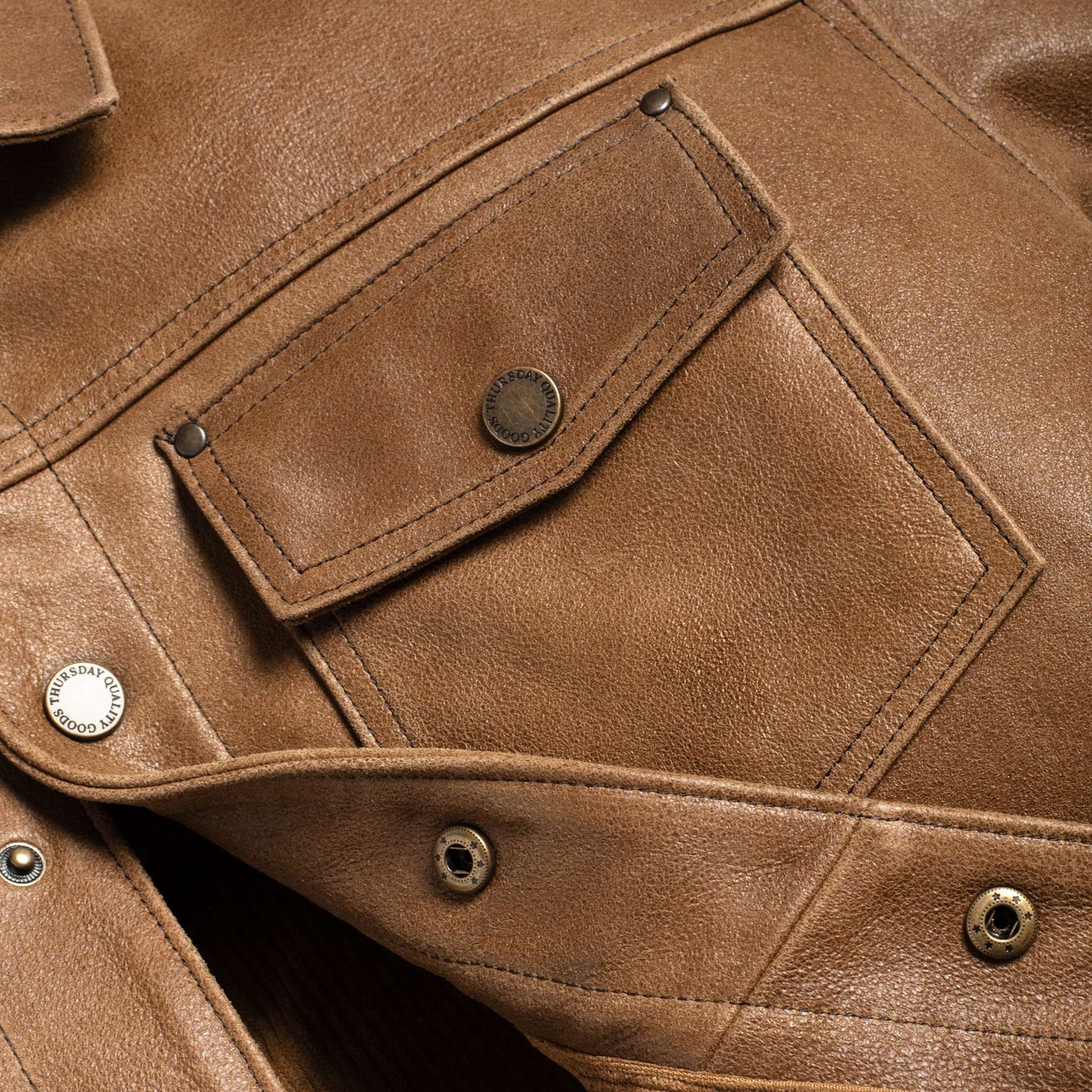 Roughout Cruiser Jacket | Natural - Rare Leather
