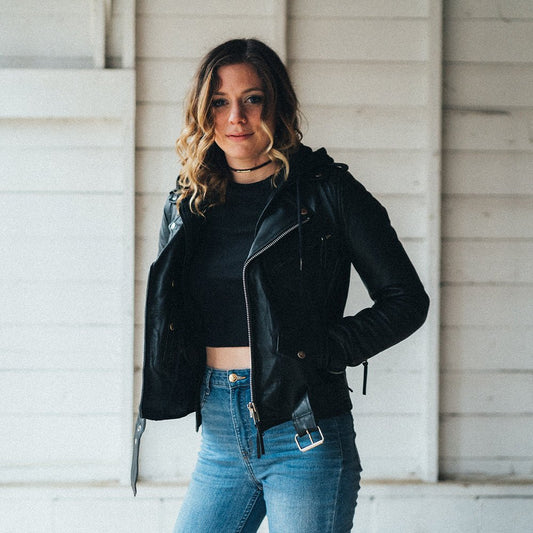 Ryman - Women's Motorcycle Leather Jacket - Rare Leather