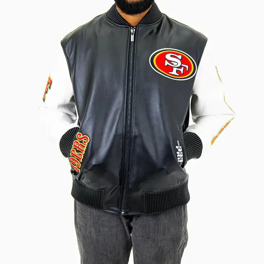 San Francisco 49Ers NFL Signature Leather Varsity Jacket - Vox Leather